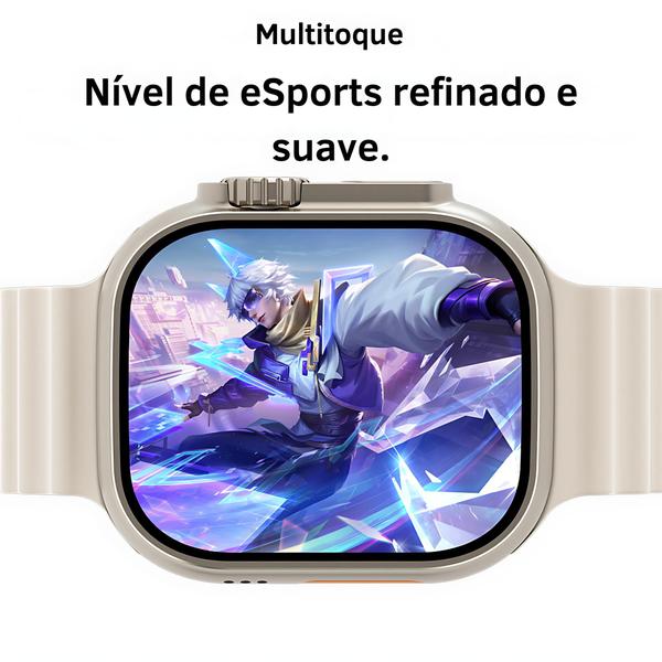 Imagem de Smartwatch Ultra Ai3 PRO 16GB 4G: Câmera Frontal Rotativa, Tela AMOLED 49mm, NFC + 4 Pulseiras - Perfeito para Seu Dia a Dia!