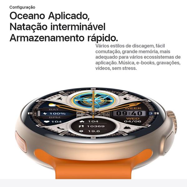 Imagem de Smartwatch Ultra SE Mini 41mm Redondo ChatGPT GPS Tela AMOLED - Microwear