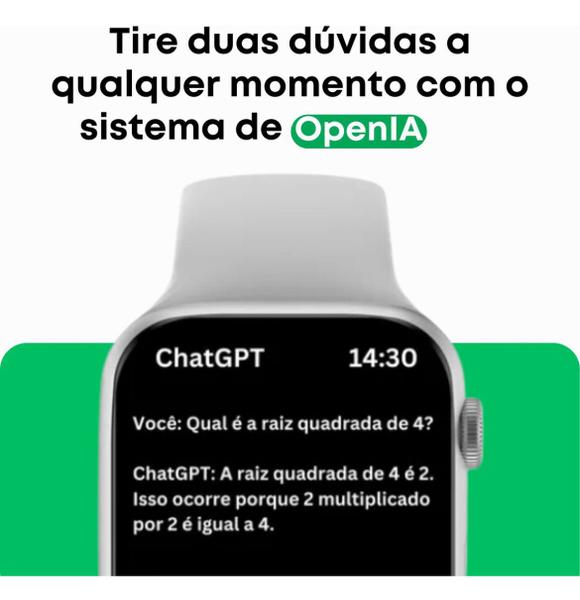 Imagem de Smartwatch Ultra3 41mm A Prova D'água Chat Gpt Nfc 2gb Ram Amoled 10 Chamadas Intagram Facebook Multi-Funções