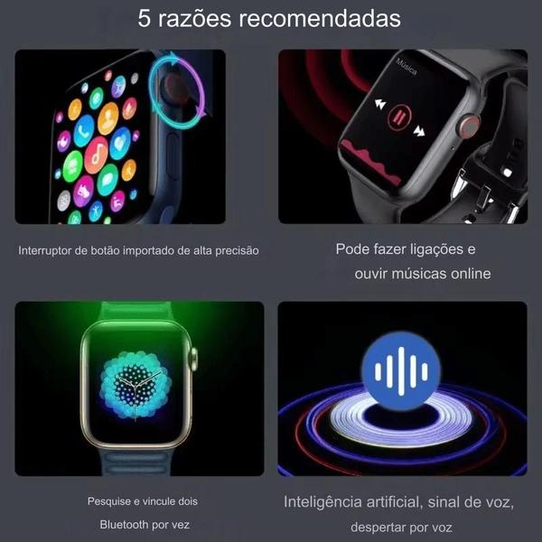 Imagem de Smartwatch W26 Chamadas Bluetooth Notificações Tela HD ECG