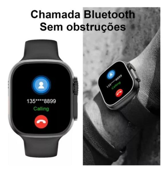 Imagem de Smartwatch W68 2 Pulseiras Ultra Serie 8 Nfc Gps Tela 2,2 Multi-Funções Androi iOS Bluetooth