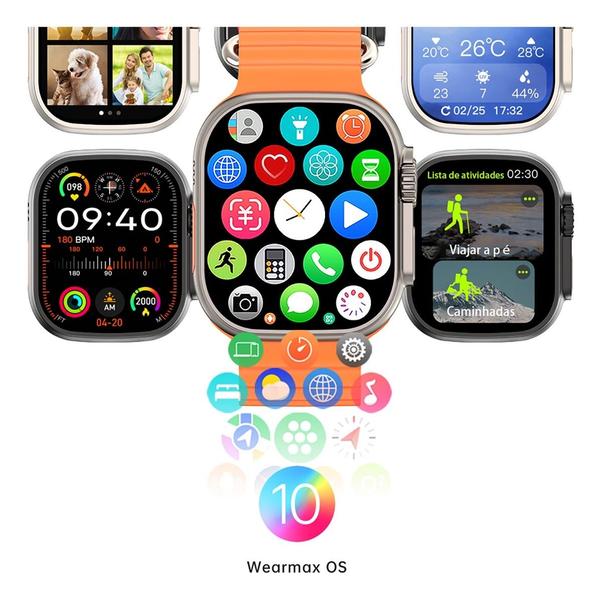 Imagem de Smartwatch W69+ Series 10 NFC com Redes Sociais e Tela Amoled