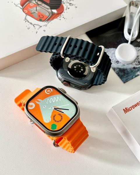 Imagem de Smartwatch W69 Ultra 49mm Memoria 1GB Toca Musica NFC Jogos Lançamento 2023/2024