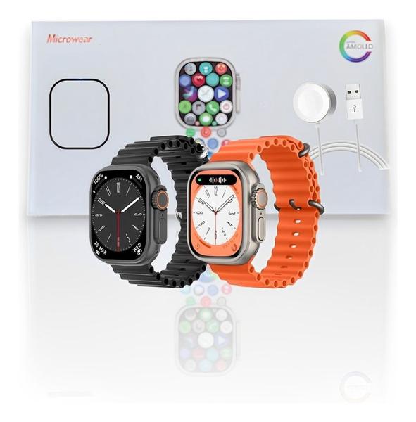 Imagem de Smartwatch W69+ Ultra Faz Ligações e Troca Pulseira com NFC