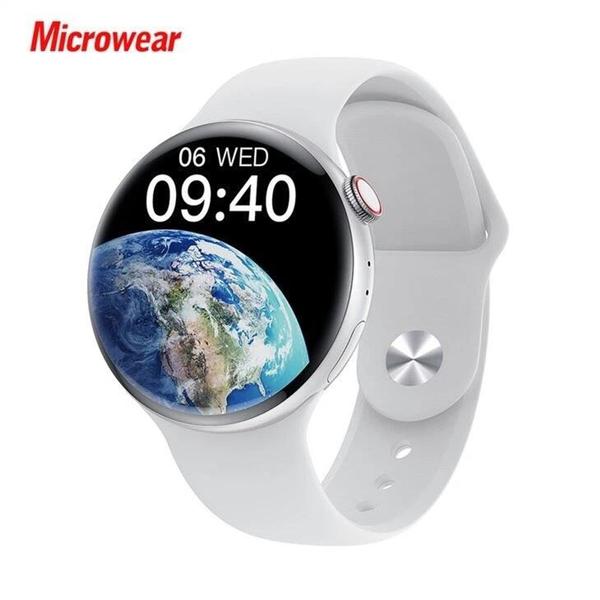 Imagem de Smartwatch W8P W28 Pro Redondo Serie 8 Com NFC Comando de Voz - Branco