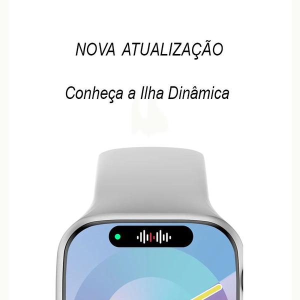 Imagem de Smartwatch W99+ Plus 45mm Amoled Ilha Dinâmica Chatgpt GPS NFC Preto