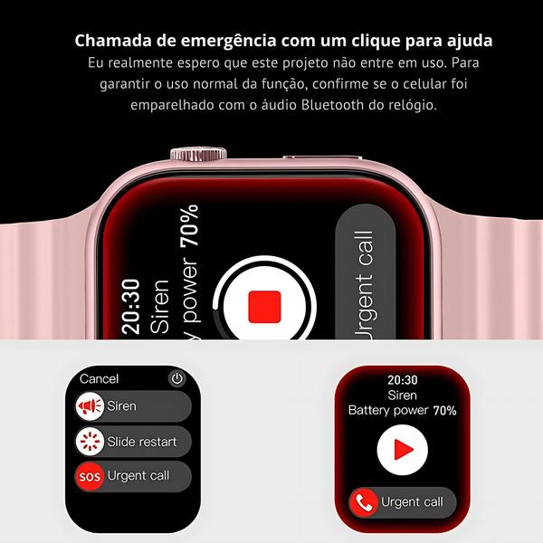 Imagem de Smartwatch Watch HW9 PRO 2 Amoled + 3 pulseiras NFC assistente de vóz Chat GPT e GPS relógio inteligente corrida monitor de saúde e atividades fisicas