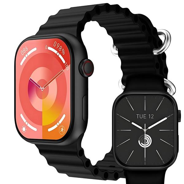 Imagem de Smartwatch Watch HW9 PRO 2 Amoled + 3 pulseiras NFC assistente de vóz Chat GPT e GPS relógio inteligente corrida monitor de saúde e atividades fisicas