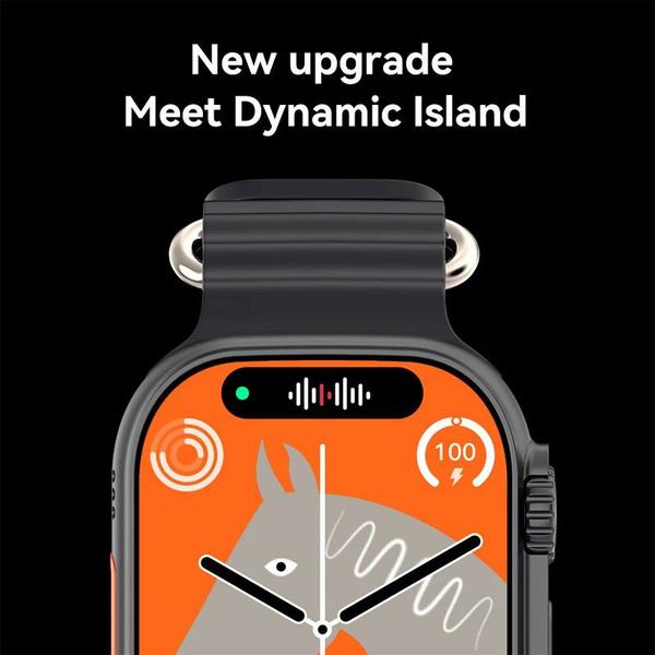 Imagem de Smartwatch Watch Ultra 3 Mini Serie 10 41mm Amoled Ilha Dinâmica Chatgpt Dourado Gold