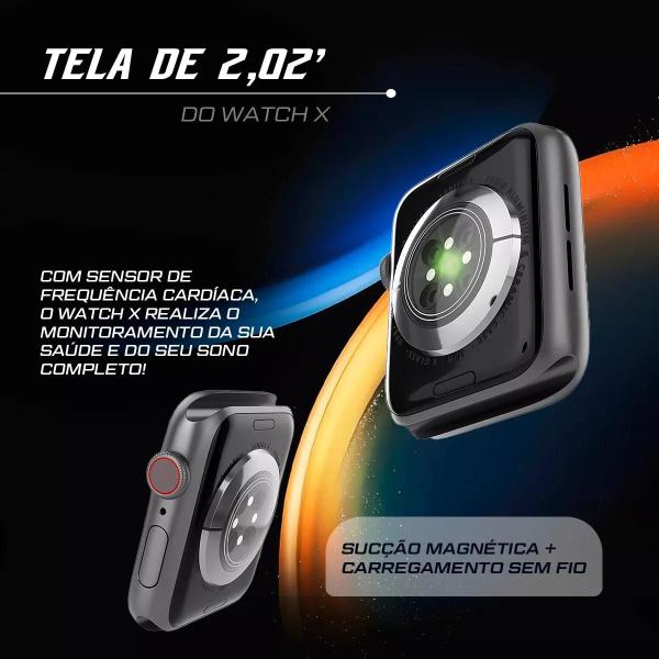 Imagem de Smartwatch Watch X Série 10 Preto 45mm Chat Gpt -gps -amoled