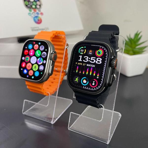 Imagem de Smartwatch Wearmax W69+ Plus Gen 2 AMOLED NFC com Assistente IA e Chat GPT  2 Pulseiras, Lançamento 2024