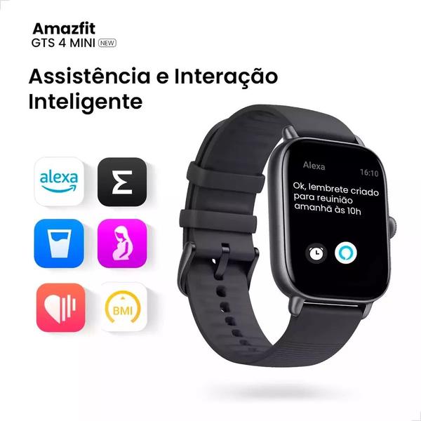 Imagem de Smartwatch Xiaomi Amazfit GTS 4 Mini New Amoled GPS A Prova D'água