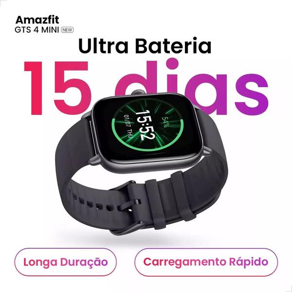 Imagem de Smartwatch Xiaomi Amazfit GTS 4 Mini New Amoled GPS A Prova D'água