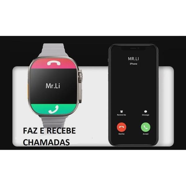 Imagem de Smartwatch Z8 Ultra Siri  Nfc Gps Multi Funções de Esportes Academia