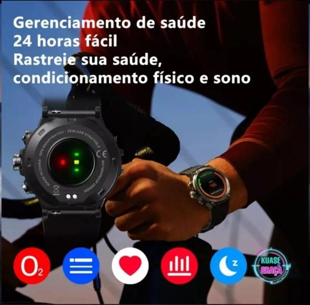 Imagem de Smartwatch Zeblaze Stratos 2 Lançamento com Gps Tela Amoled