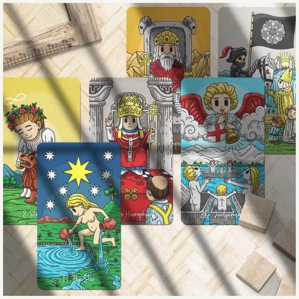 Imagem de Smithtiny Tarot Deck Tarô Smith Rider Waite Baralho de Cartas de Oráculo