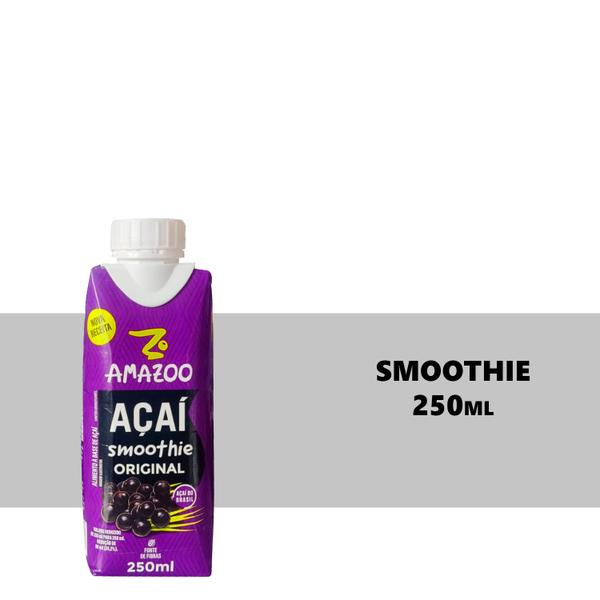 Imagem de Smoothie de Açaí Tradicional Amazoo 250ml 12 Unidades