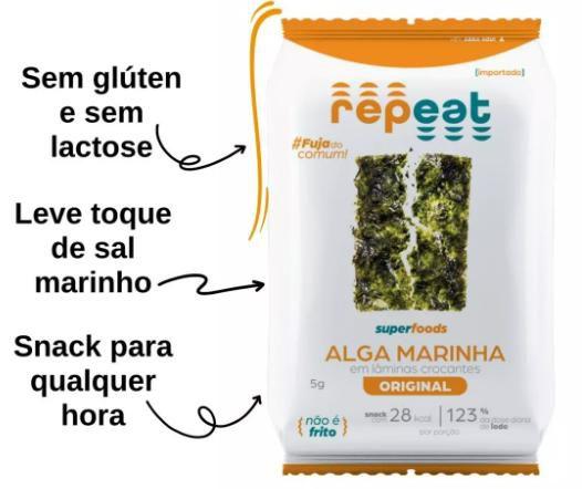 Imagem de Snack Alga Tradicional Repeat 5g