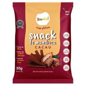 Imagem de Snack de Mandioca Cacau Sem Glúten Vegano Sem Leite Sem Soja Zero Lactose You- Ka!  30 grs