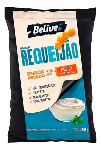 Imagem de Snack De Milho Sem Gluten Sabor Requeijão Belive 35g KIT 10