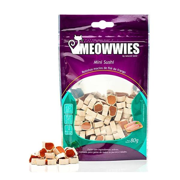 Imagem de Snack Meowwies Mini Sushi para Gatos 80g - 1 Unidade