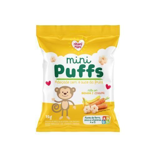 Imagem de Snack Mini Puffs Banana e Cenoura 15g - Sem Glúten