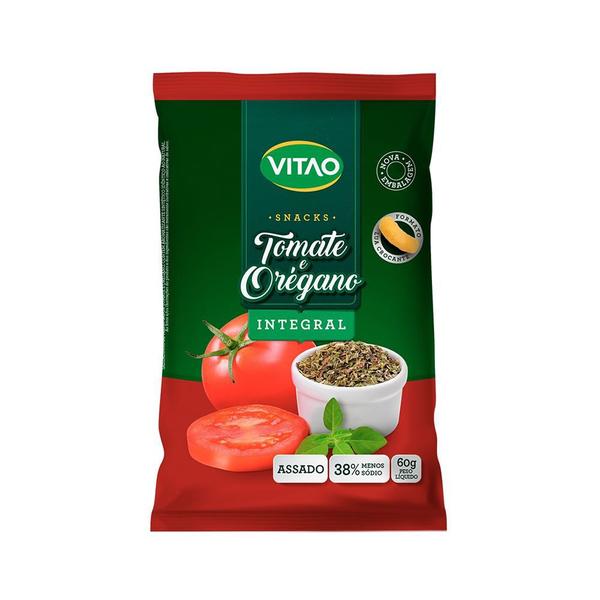 Imagem de Snacks Integral Sem Glúten de Tomate e Orégano 60g - Vitao