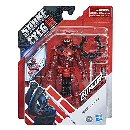 Imagem de Snake Eyes: G.I. Joe Origins Red Ninja Action Figure Collectible Toy with Action Feature and Accessories, Toys for Kids Ages 4 and Up