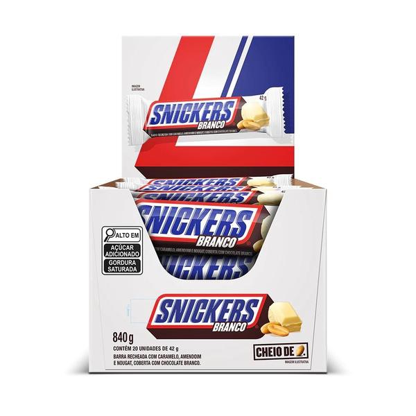 スニッカーズ ディスプレイ SNICKERS Display 840g C/ 20x42g Sabores - Chocolate / Barra de