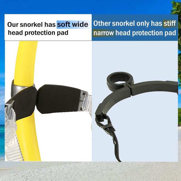 Snorkel de natação Focevi para natação no colo com bocal de silicone Imagem de Snorkel de natação Focevi para natação no colo com bocal de silicone