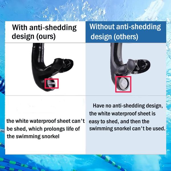 Snorkel de natação Focevi para natação no colo com bocal de silicone Imagem de Snorkel de natação Focevi para natação no colo com bocal de silicone
