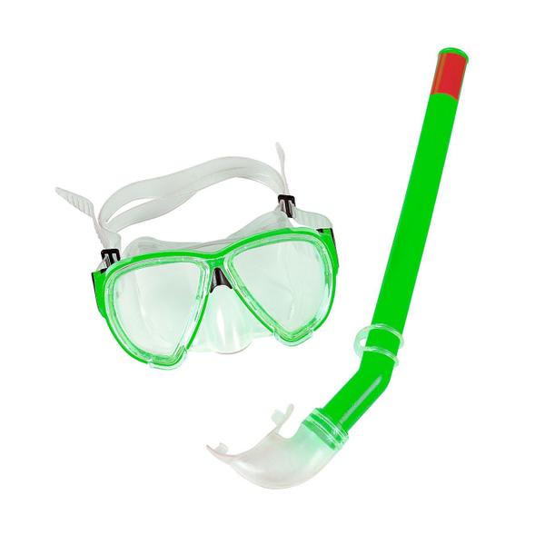 Snorkel e Máscara para Mergulho Belfix 39700 Premium Verde Imagem de Snorkel e Máscara para Mergulho Belfix 39700 Premium Verde