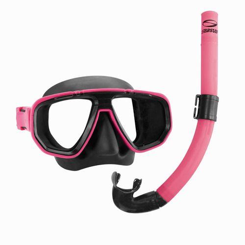 Imagem de Snorkel E Oculos De Mergulho - Kit Mergulho Seasub Kit Snoke