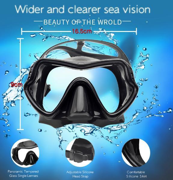 Imagem de Snorkel E Oculos De Mergulho - Kit Mergulho Snorkel Adulto