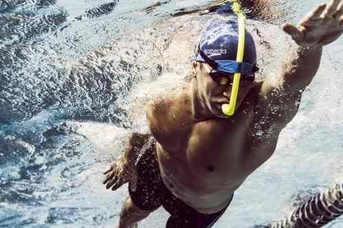 Snorkel Frontal Para Natação E Mergulho Speedo Swin Imagem de Snorkel Frontal Para Natação E Mergulho Speedo Swin