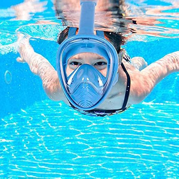 Imagem de Snorkel Infantil Máscara de Mergulho Natação Praia Mar Piscina Antiembaçante Suporte Câmera Acessórios