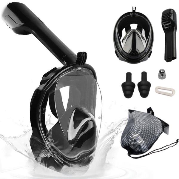 Snorkel Máscara de Mergulho P/M Full Face Antiembaçante Segunda Geração C/ Acessórios Suporte GoPro - BRASTOY Imagem de Snorkel Máscara de Mergulho P/M Full Face Antiembaçante Segunda Geração C/ Acessórios Suporte GoPro