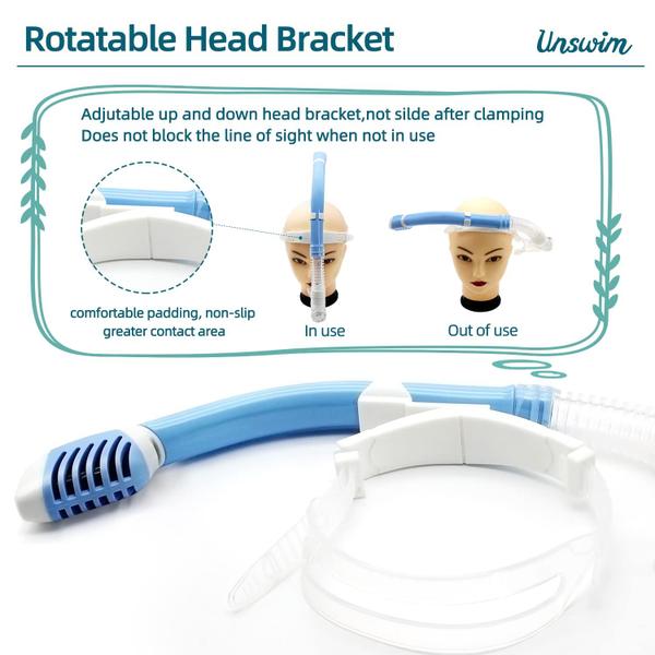 Snorkel Uniswim Center Mount para nadadores para crianças de 6 a 15 anos Imagem de Snorkel Uniswim Center Mount para nadadores para crianças de 6 a 15 anos