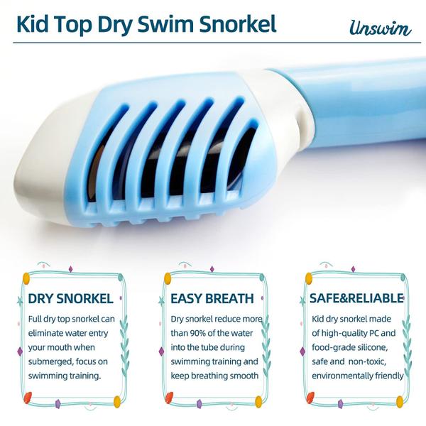 Snorkel Uniswim Center Mount para nadadores para crianças de 6 a 15 anos Imagem de Snorkel Uniswim Center Mount para nadadores para crianças de 6 a 15 anos