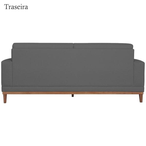 Imagem de Sofa 2 Lugares 145 cm Crons Suede Cinza Vazzano