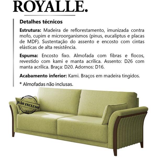 Imagem de Sofa 2 Lugares 162 cm Royalle Linho TCE 1027 Moll