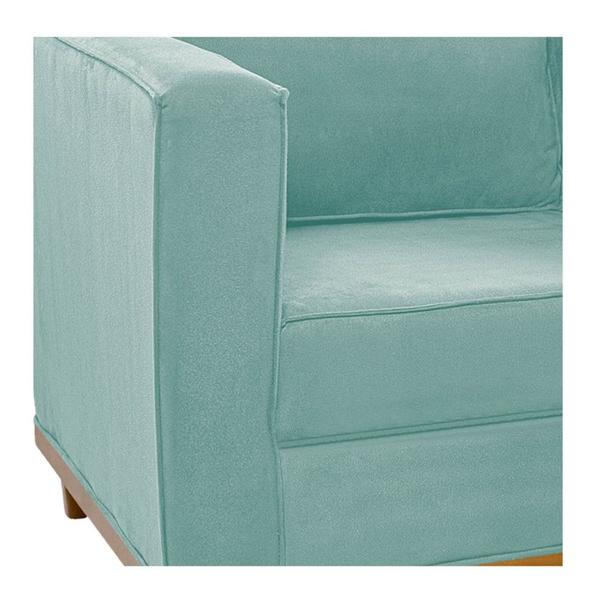 Imagem de Sofá 2 Lugares Europa Suede Azul Tiffany AM Decor