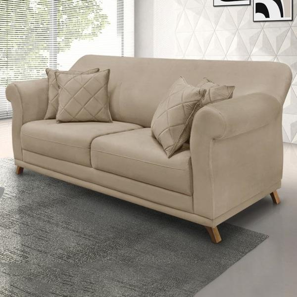 Imagem de Sofa 2 Lugares Retro Polo 160cm Com Almofada Suede 1101 Ezz