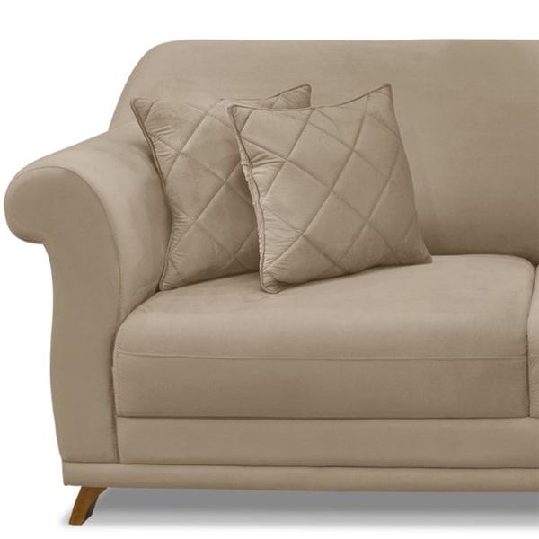 Imagem de Sofa 2 Lugares Retro Polo 160cm Com Almofada Suede 1101 Ezz