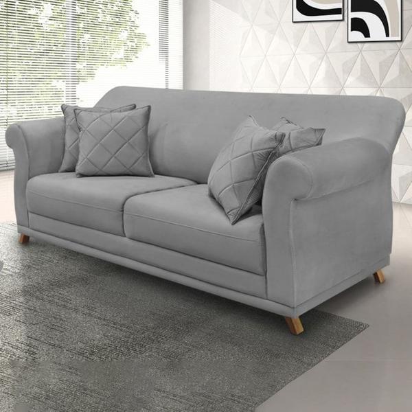 Imagem de Sofa 2 Lugares Retro Polo 160cm Com Almofada Veludo 2938 Ezz