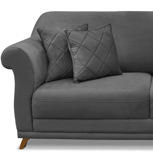 Imagem de Sofa 2 Lugares Retro Polo 180cm Com Almofada Suede 1104 Ezz