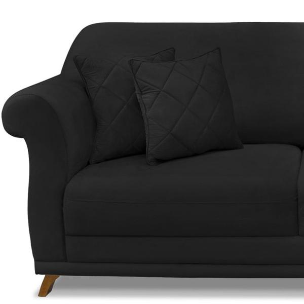 Imagem de Sofa 2 Lugares Retro Polo 180cm Com Almofada Suede 1105 Ezz