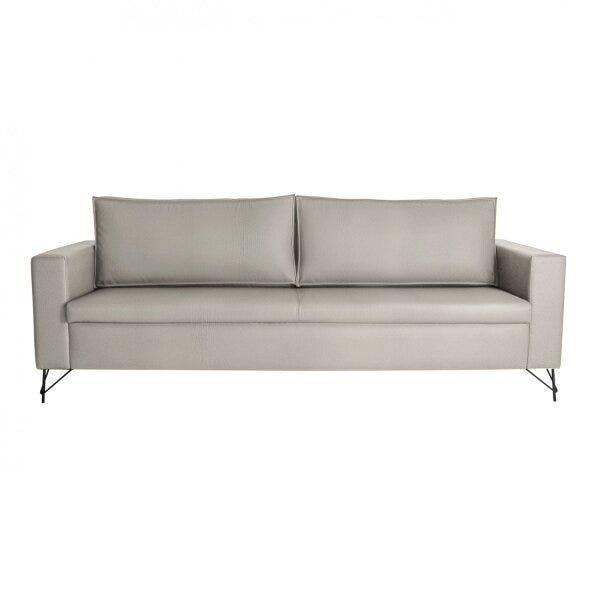 Imagem de Sofa 230Cm Pes Em Aco Carbono Linho Adrian