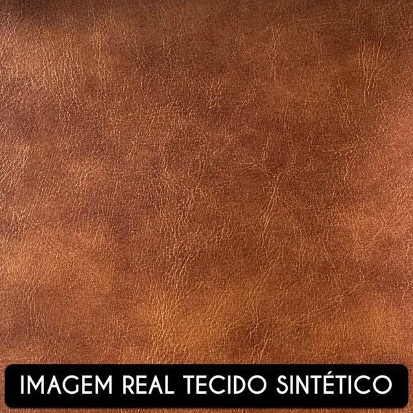 Imagem de Sofá 3 Lugares 200cm Living Pés Curvos Santi D05 Sintético Camel - Mpozenato