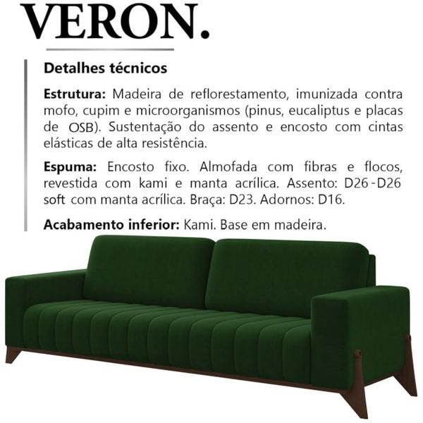 Imagem de Sofa 3 Lugares 232 cm Veron SL 947 Moll